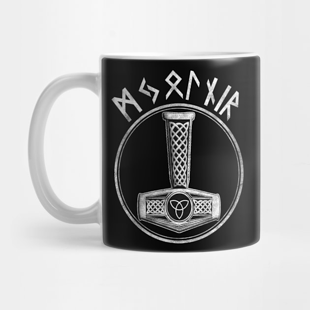 Valknut Valhalla Thors Mjolnir symbol gift idea by Michangi